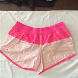 Lululemon Hot pink/light pink shorts - Size 12